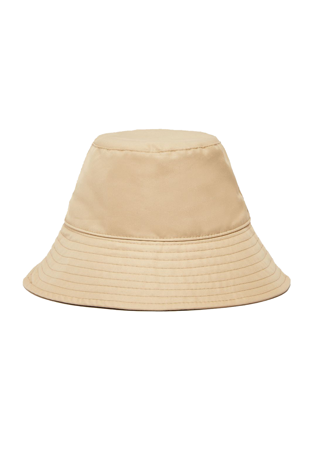 Radure Cotton & Technical Fabric Cloche Hat - Beige