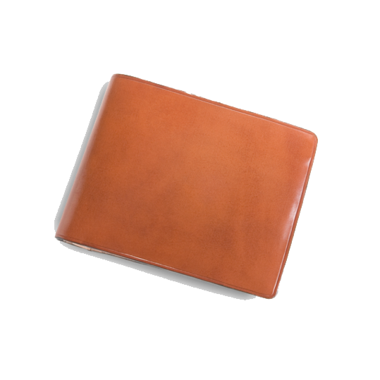 Bi-fold Card Wallet Coloured Inside - Light Brown