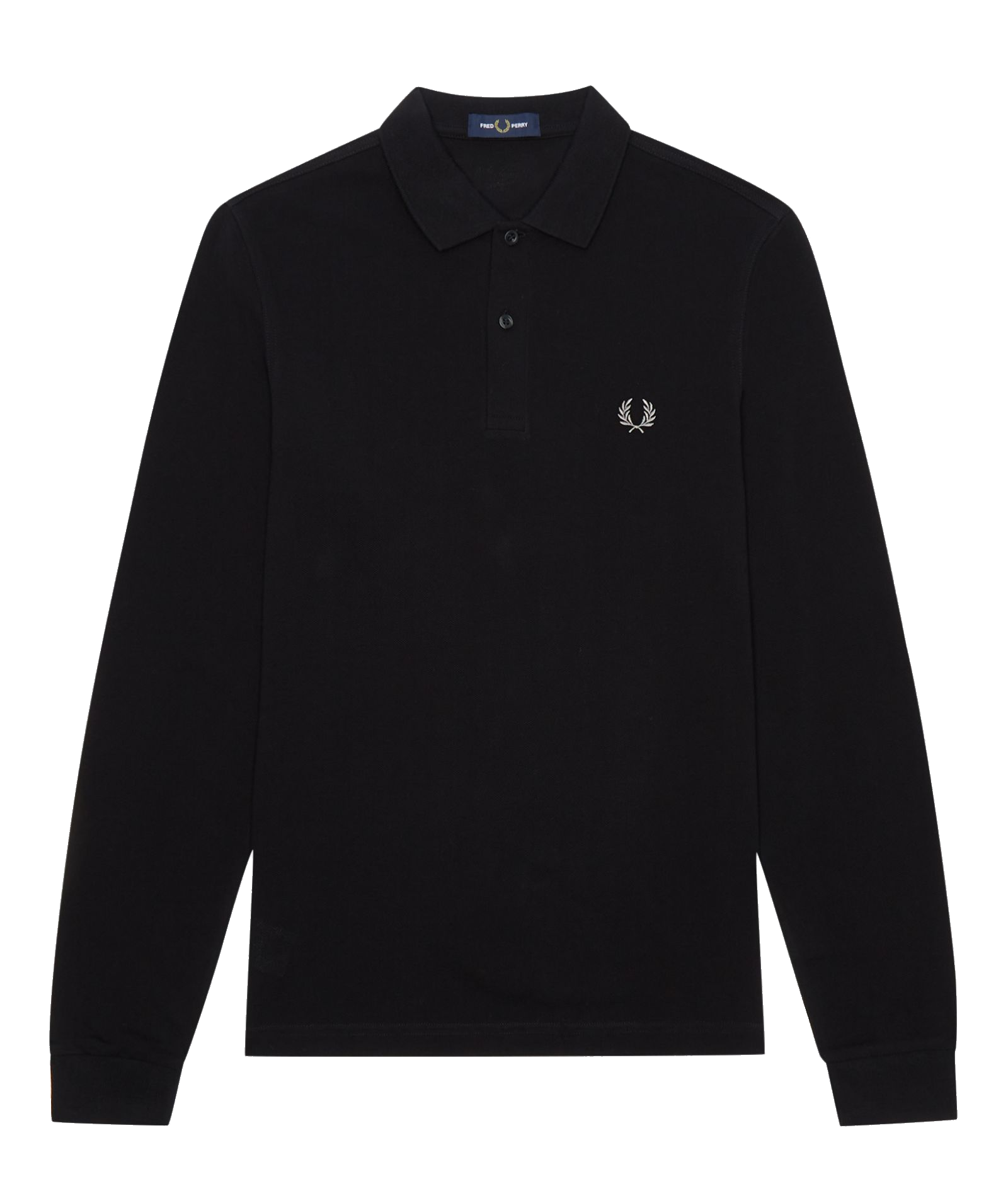 Long Sleeved Twin Tipped Polo Black