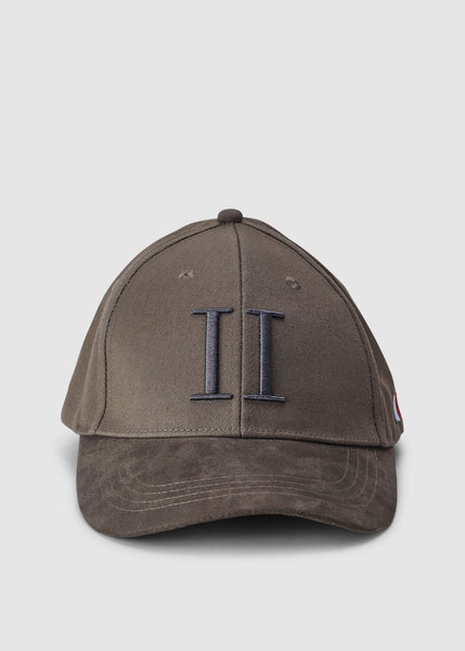 Mens Baseball Cap Suede Ii In Olive Night/rosin