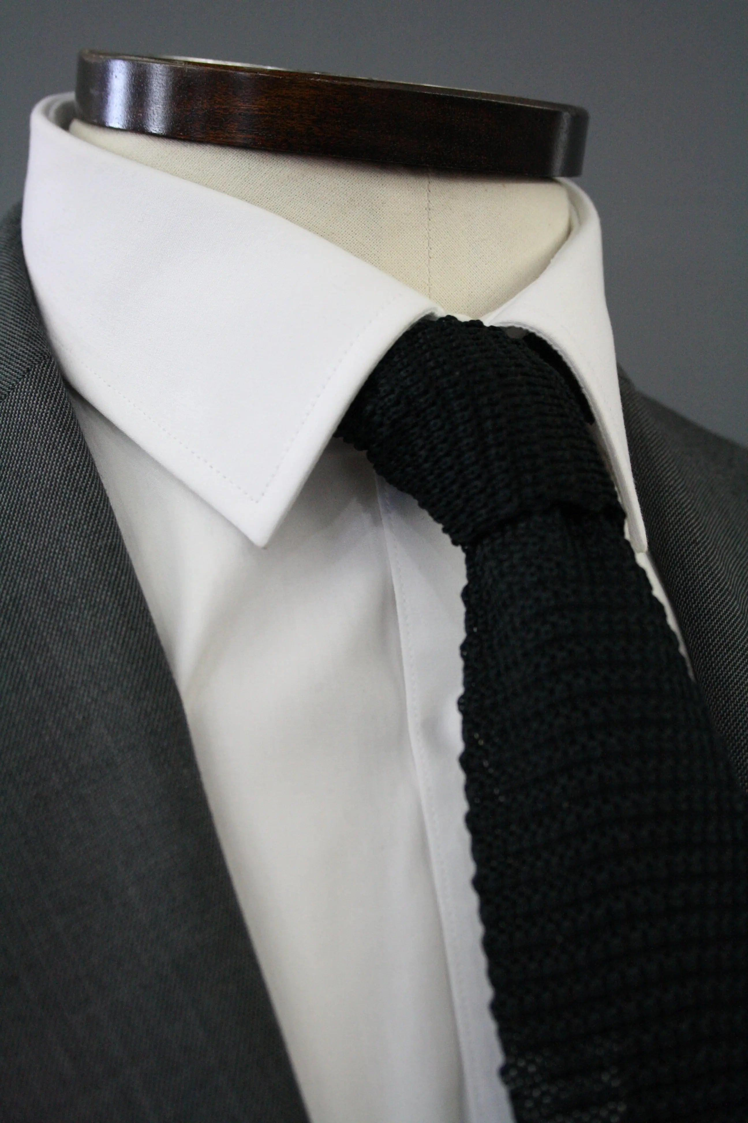 Knightsbridge Neckwear Black Knitted Silk Tie