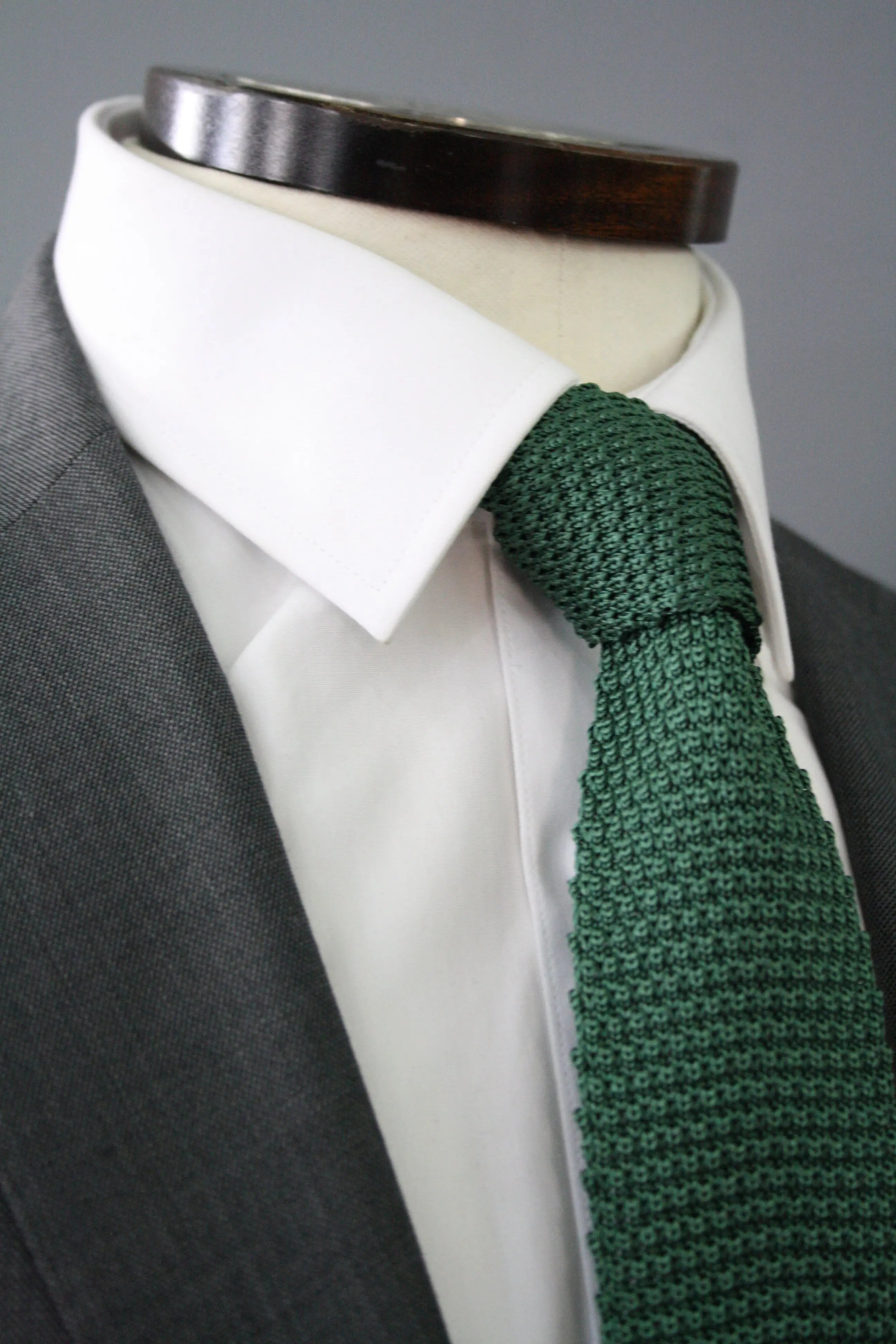 Knightsbridge Neckwear British Racing Green Knitted Silk Tie