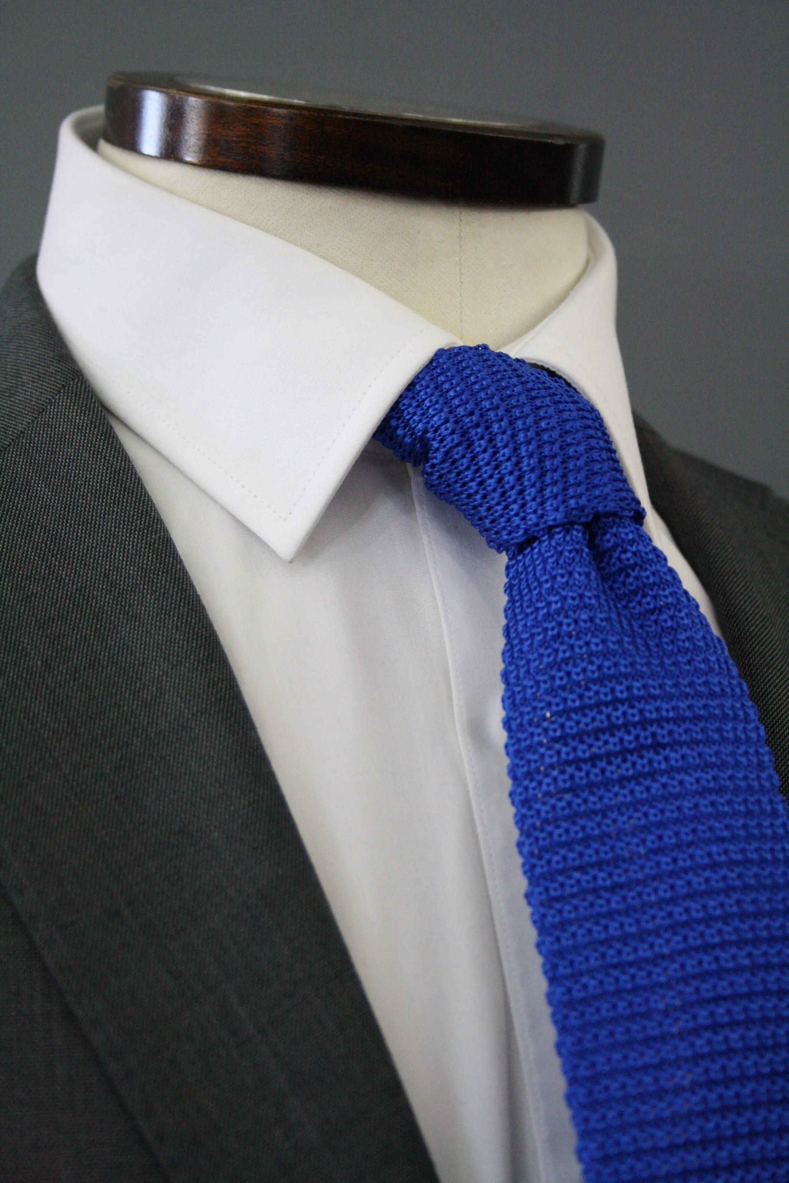Knightsbridge Neckwear Royal Blue Knitted Silk Tie
