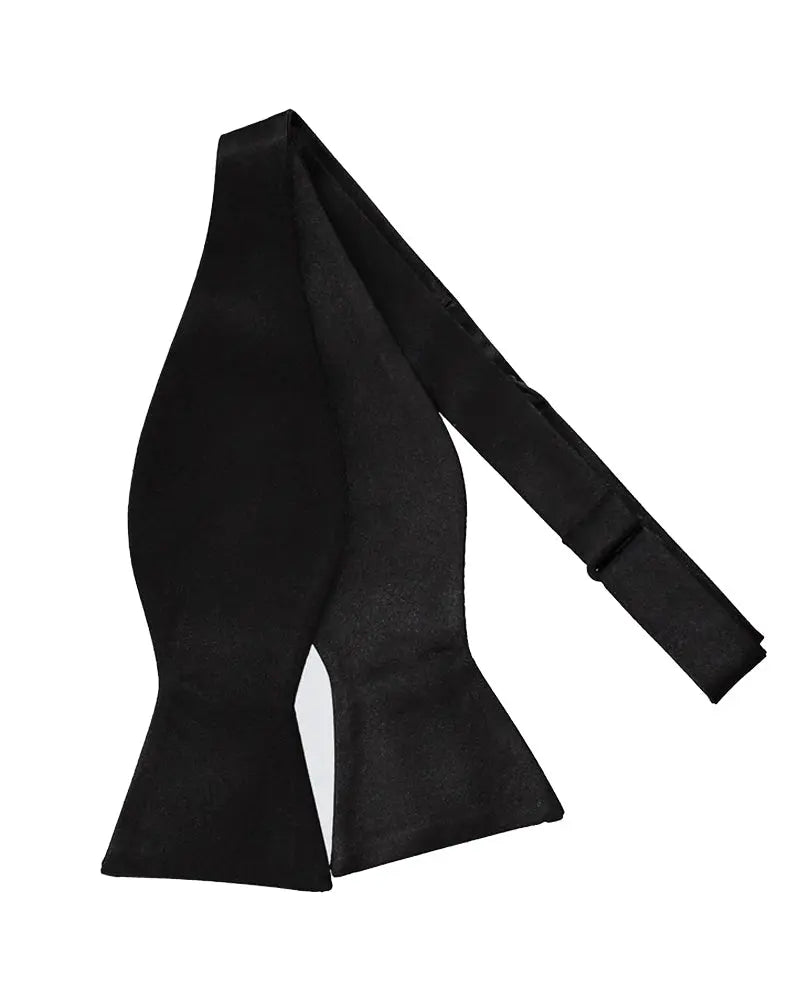Knightsbridge Neckwear Self Tie Silk Bow Tie - Black