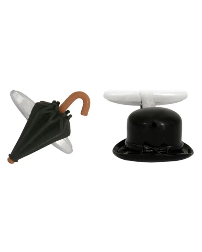 Dalaco Umbrella & Bowler Hat Cufflinks - Black