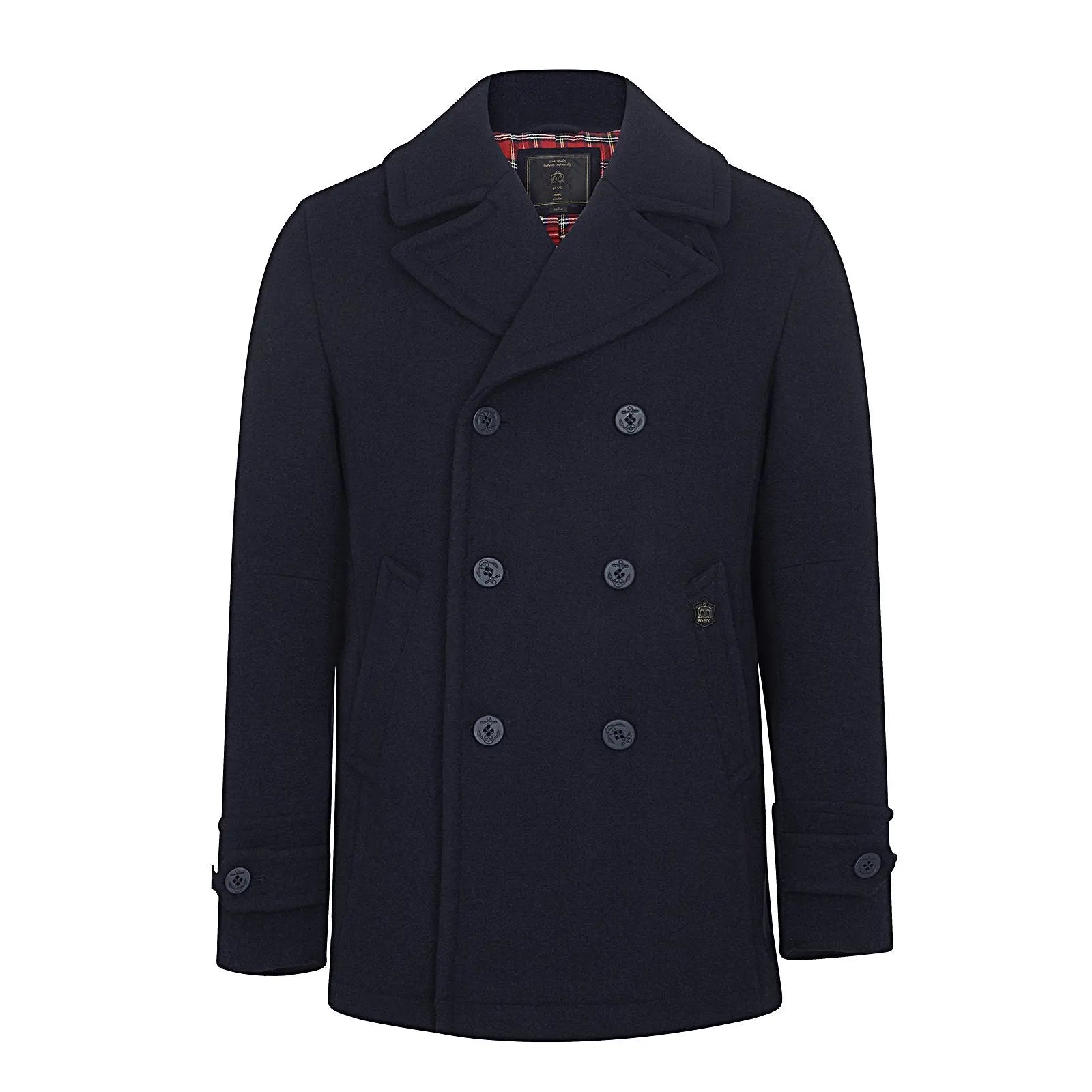 Doyle Pea Coat - Dark Navy