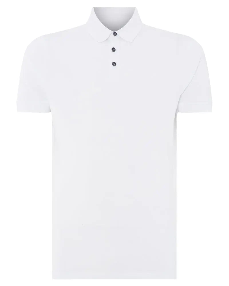 Remus Uomo Stretch Polo Shirt - White