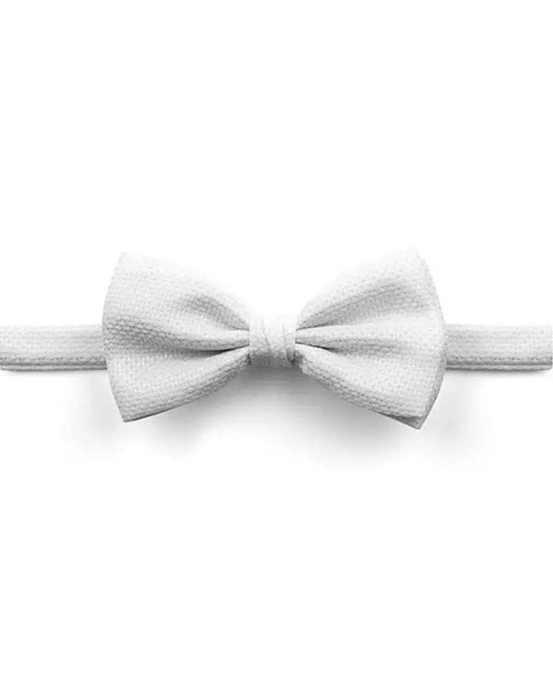 Knightsbridge Neckwear Marcella Pre-tied Bow Tie - White