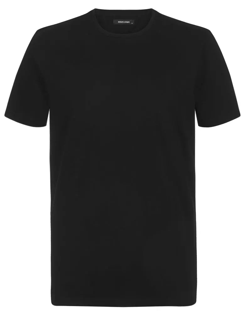 Remus Uomo Stretch Crew Neck T-shirt - Black