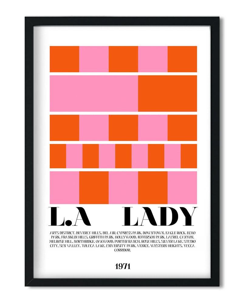 Fanclub La Lady Retro Art Print