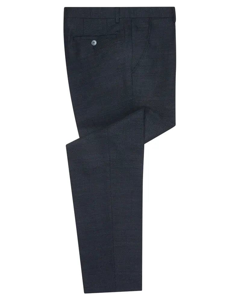 Remus Uomo Mario Textured Suit Trouser - Navy