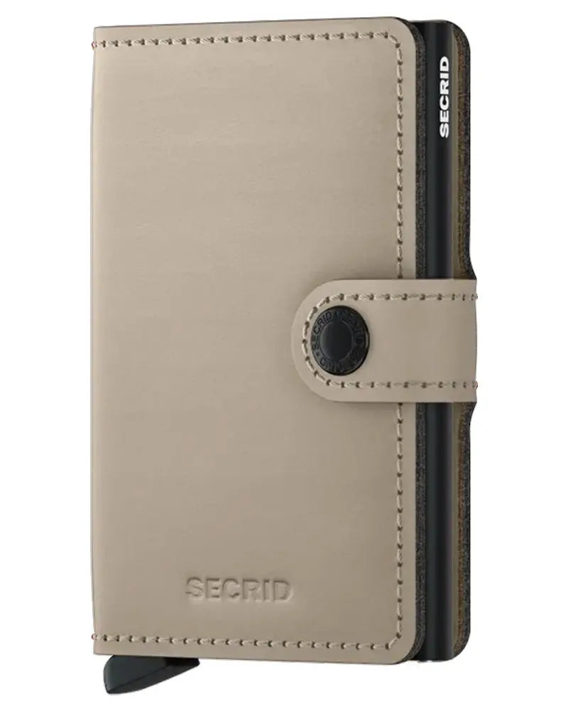 Secrid Mini Leather Wallet - Matte Desert