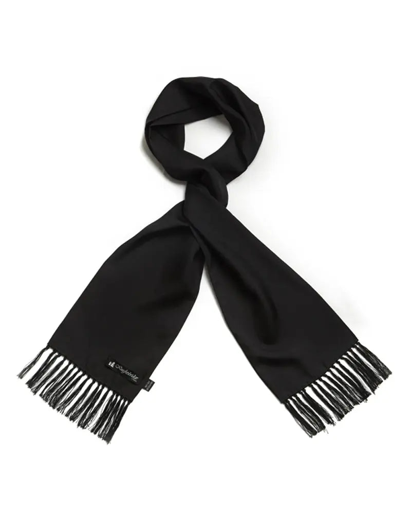 Aviator Silk Scarf - Black