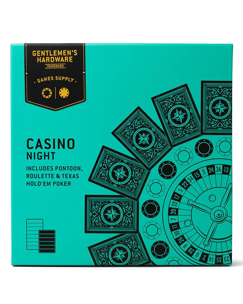 Gentlemen's Hardware 3-in-1 Casino Game Set