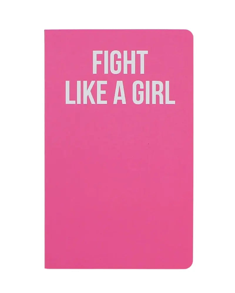 WeAct Company Fight Like A Girl A5 Lined Notebook - Pink