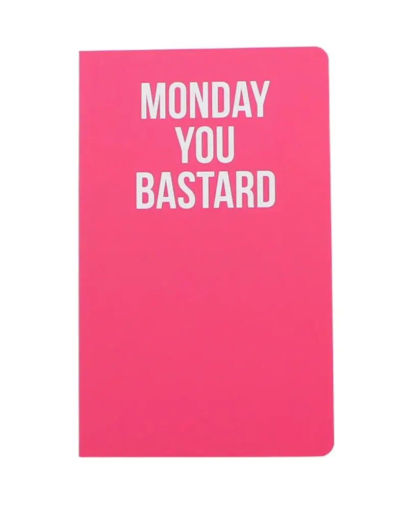 WeAct Company Monday You B*stard A5 Lined Notebook - Pink