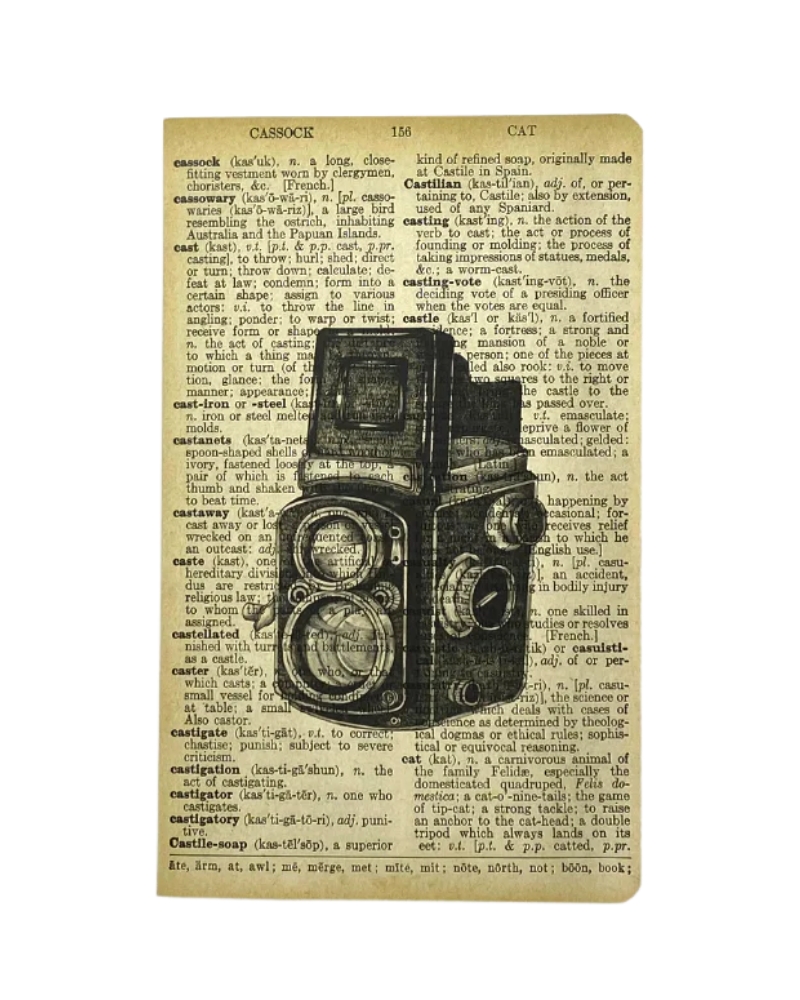 WeAct Company Vintage Camera Dictionary Art Notebook