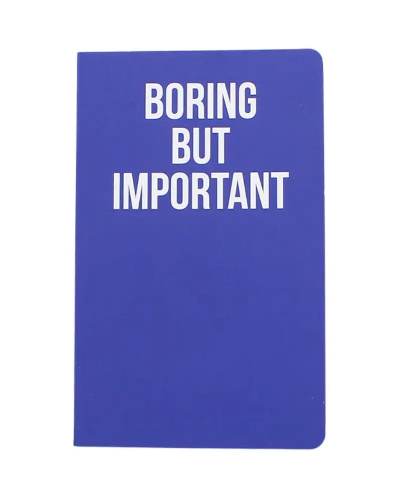 WeAct Company Boring But Important A5 Lined Notebook - Blue