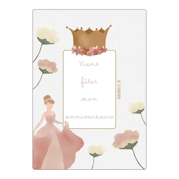 Papier Poetic “princess” Invitation Card