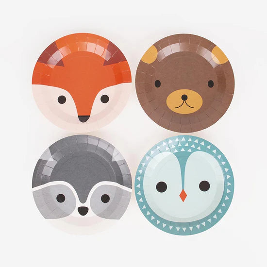 My Little Day 8 Small Forest Animal Plates