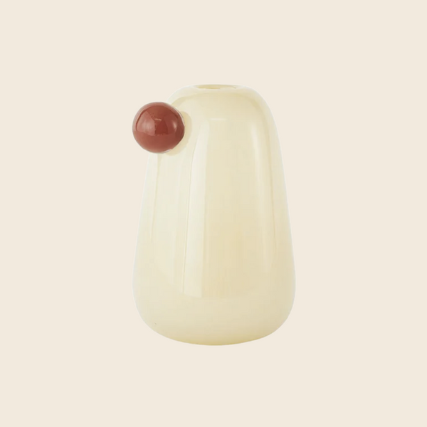 OYOY Mouthblown Inka Vase | Vanilla