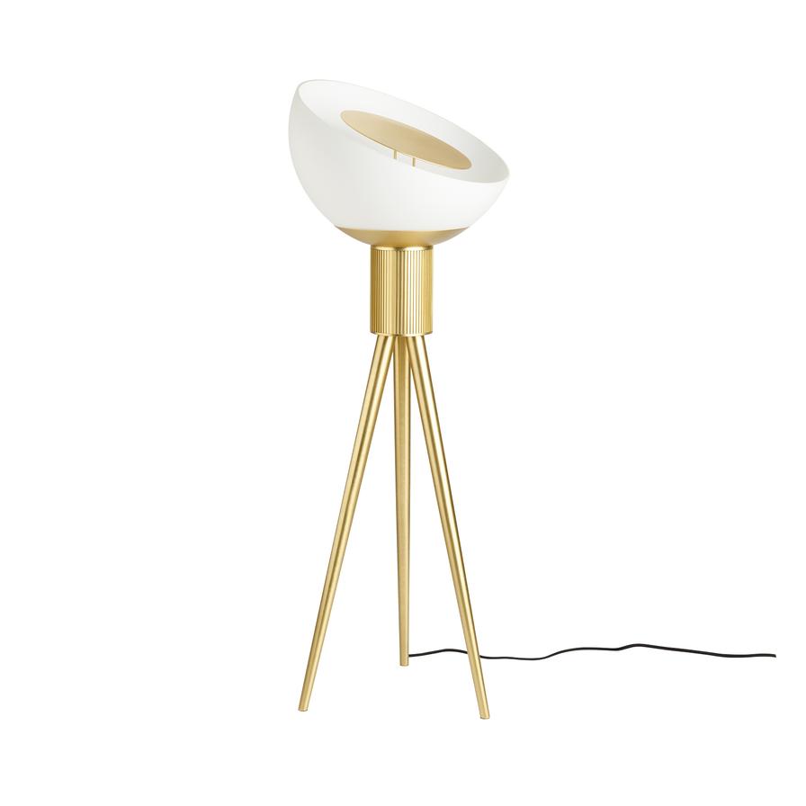 Gold Opal Glass Floor Lamp