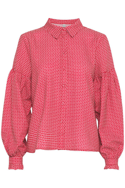 Pzsavino Pink Printed Blouse