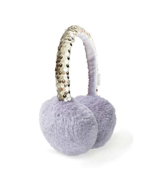 Rockahula Shimmer Sequin Earmuffs Lilac