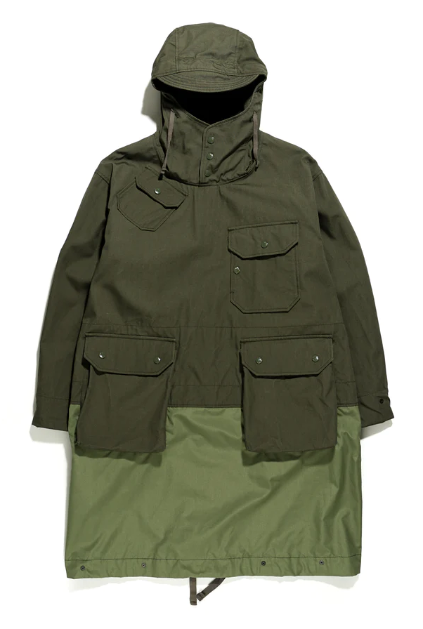 Engineered Garments  Over Parka Olive Heavyweight Cotton Ripstop