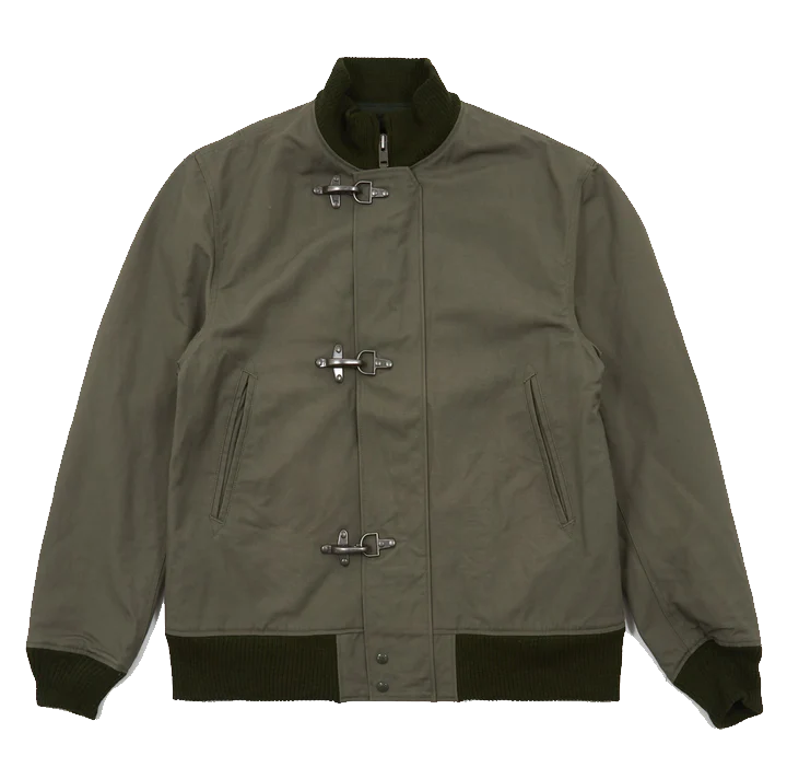 Engineered Garments  Deck Jacket Olive Cotton Double Cloth