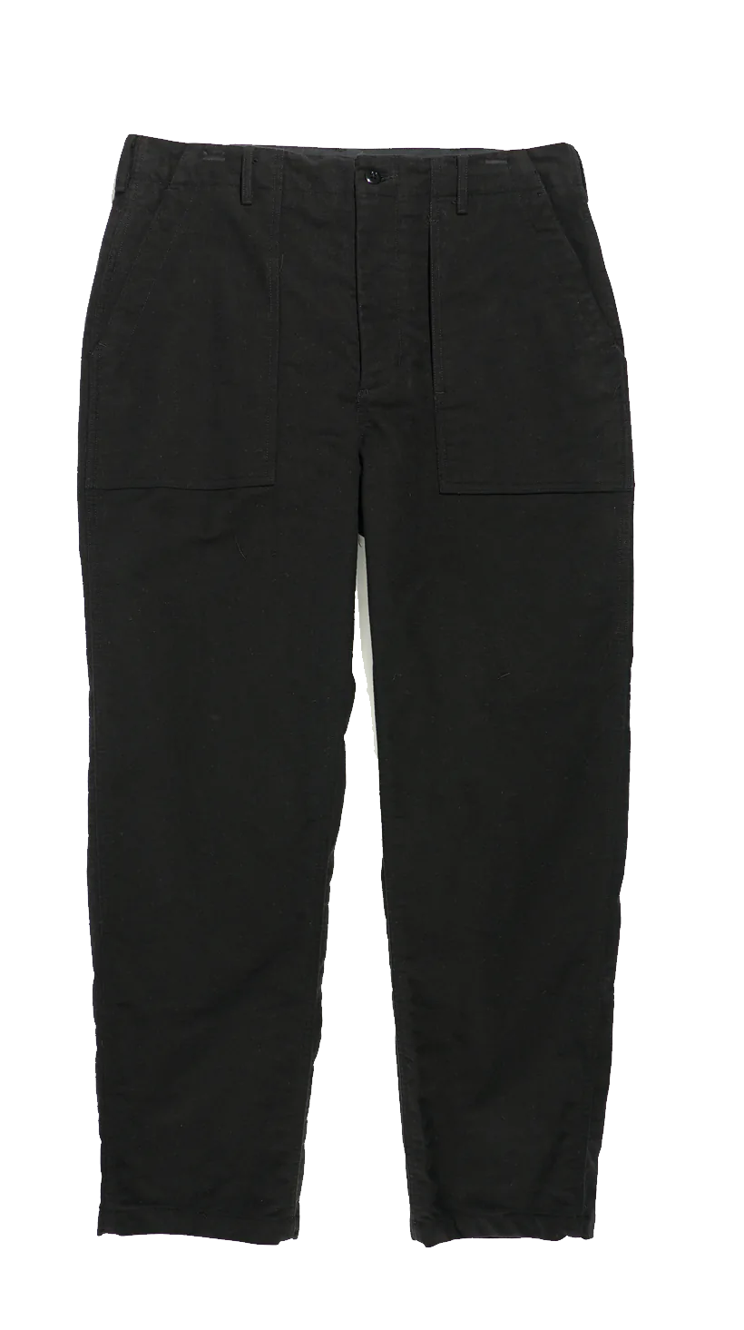 Engineered Garments  Fatigue Pants Black Cotton Moleskin