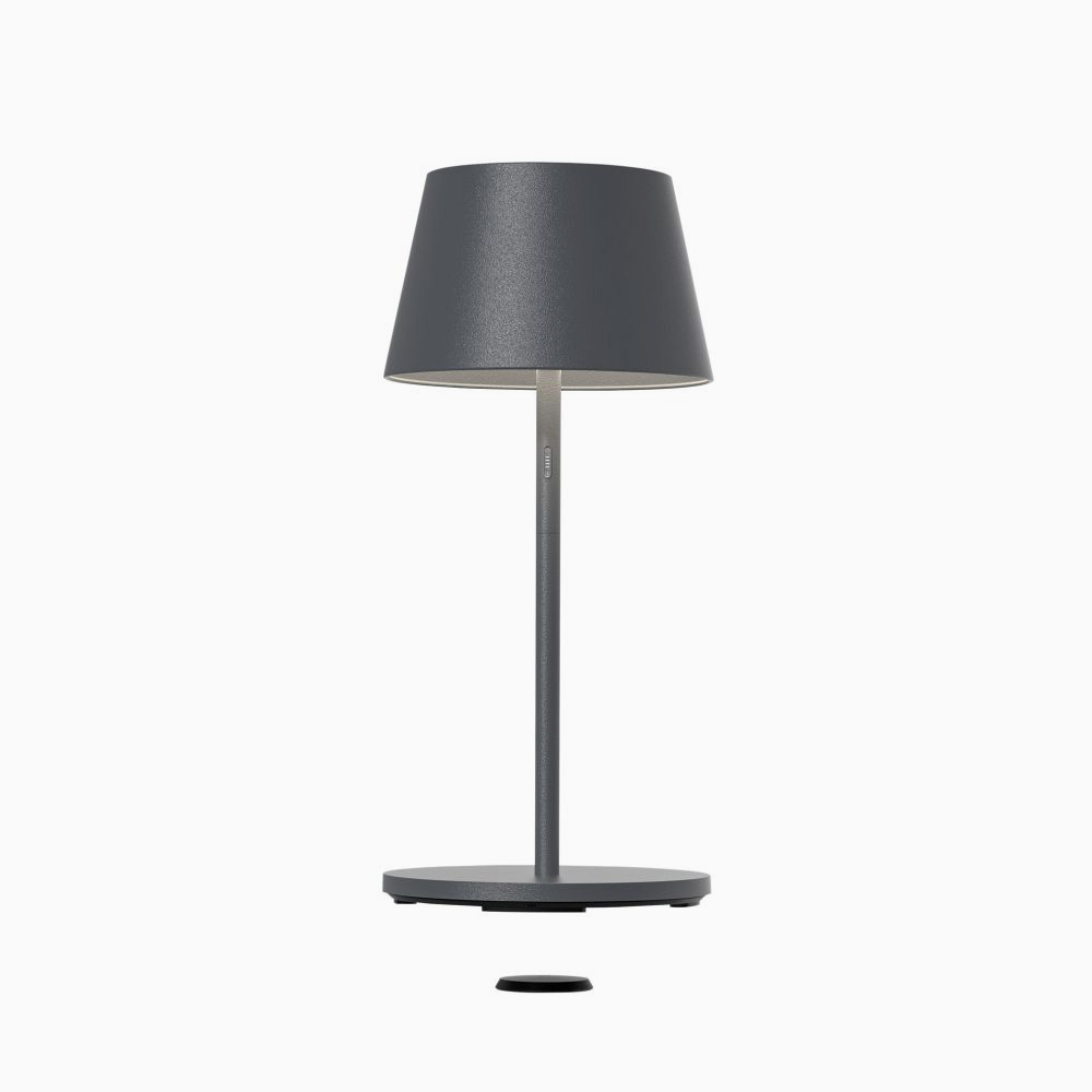 Garcon Floor Lamp with Table Rechargeable Outdoor Light - Anthracite OR10074