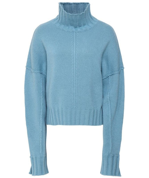 Reese Funnel Neck Jumper Blue