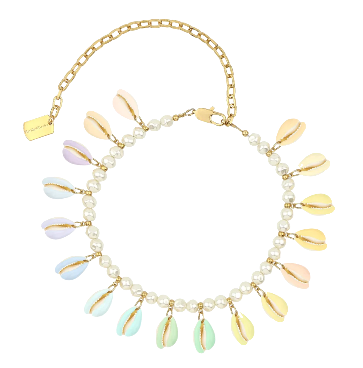 The Shell Dealer | Poppers Shell Necklace | Pastel