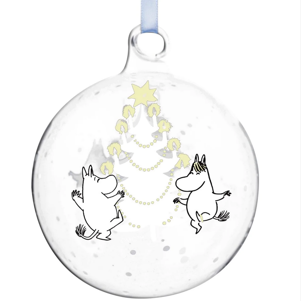 Muurla Moomin Christmas Tree Glass Bauble Ø 9 cm 