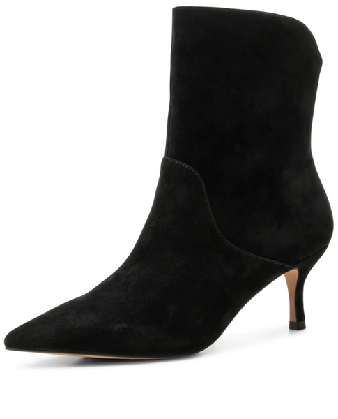 Amia Pull On Black Suede Boots