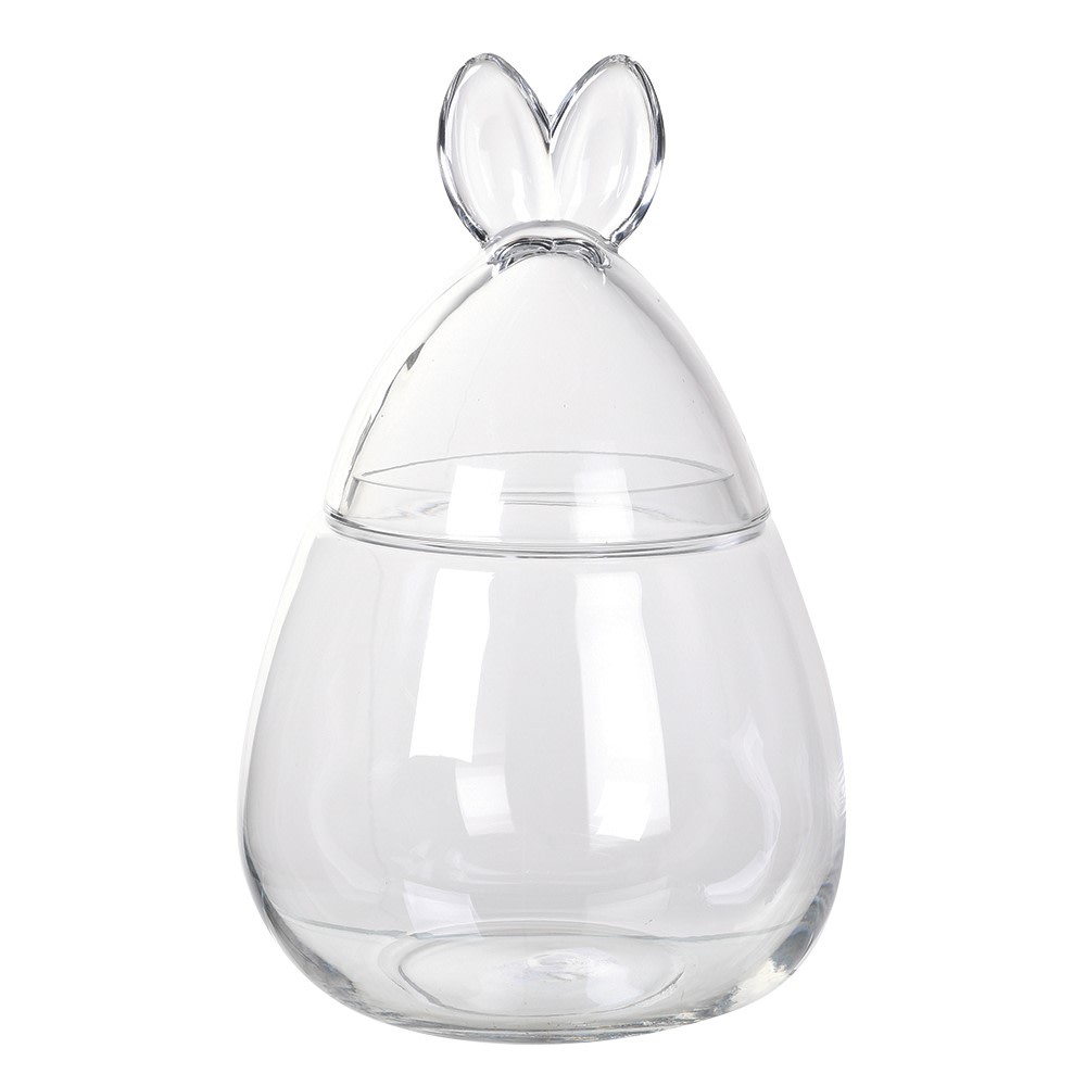 Glass Bunny Jar