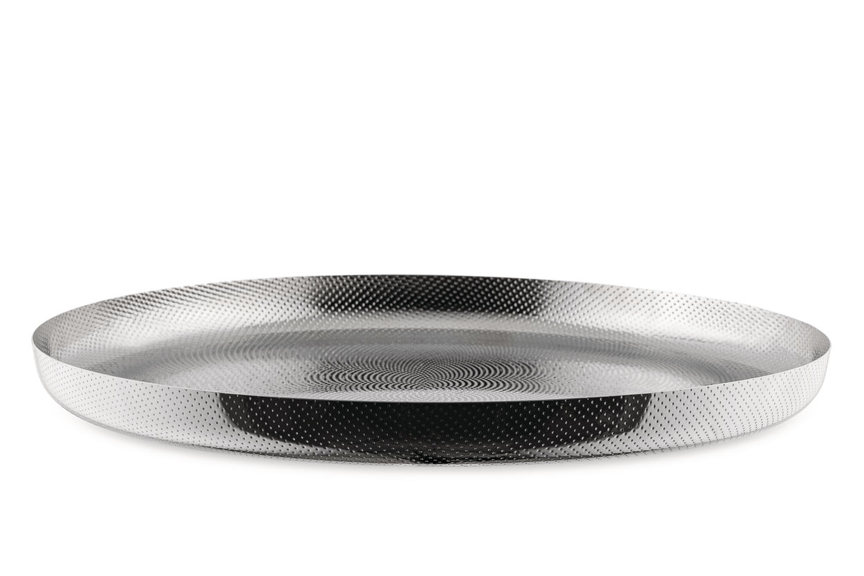 Alessi 35cm Textured Stainless Steel Tray