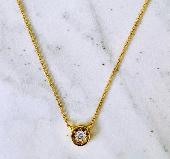 Lapis London Tiny Star Necklace - Gold