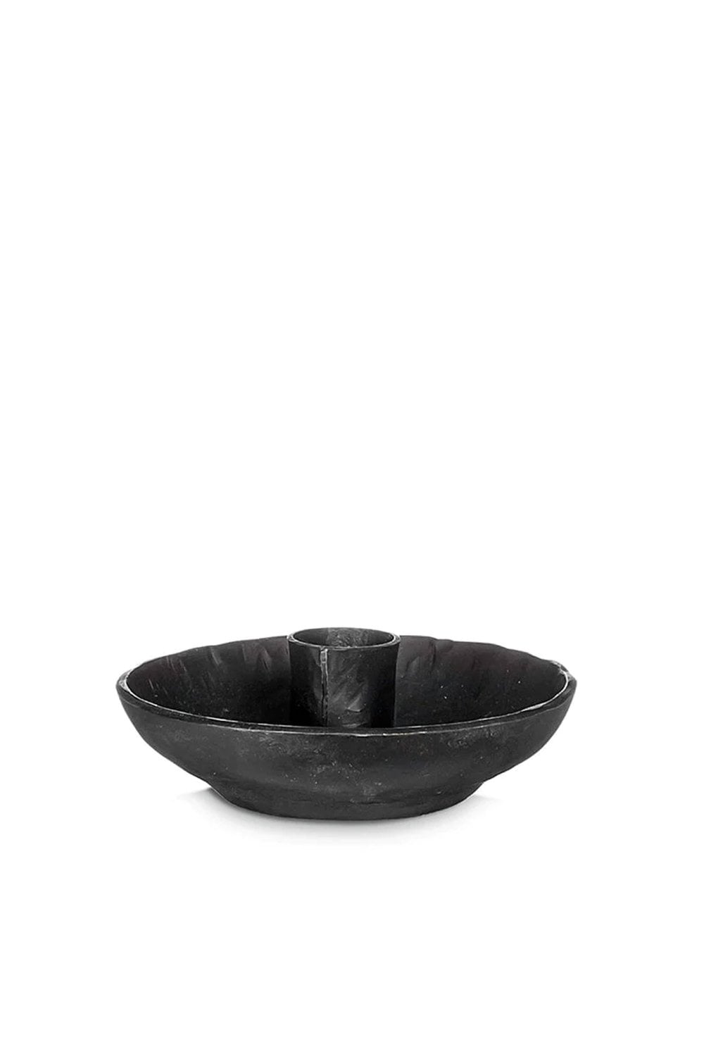 Samar Iron Candle Holder In Antique Black