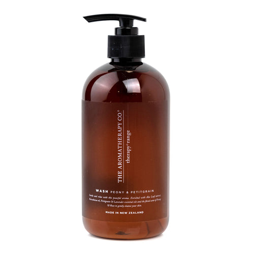 Aromatherapy Co. NZ Therapy Wash: Soothe: Peony And Petitgrain 500ml