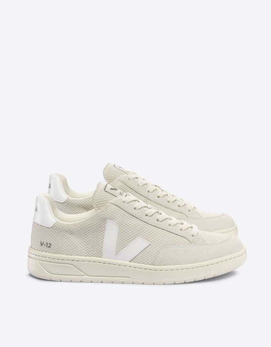 Veja V-12 Alveomesh Trainers Natural/white