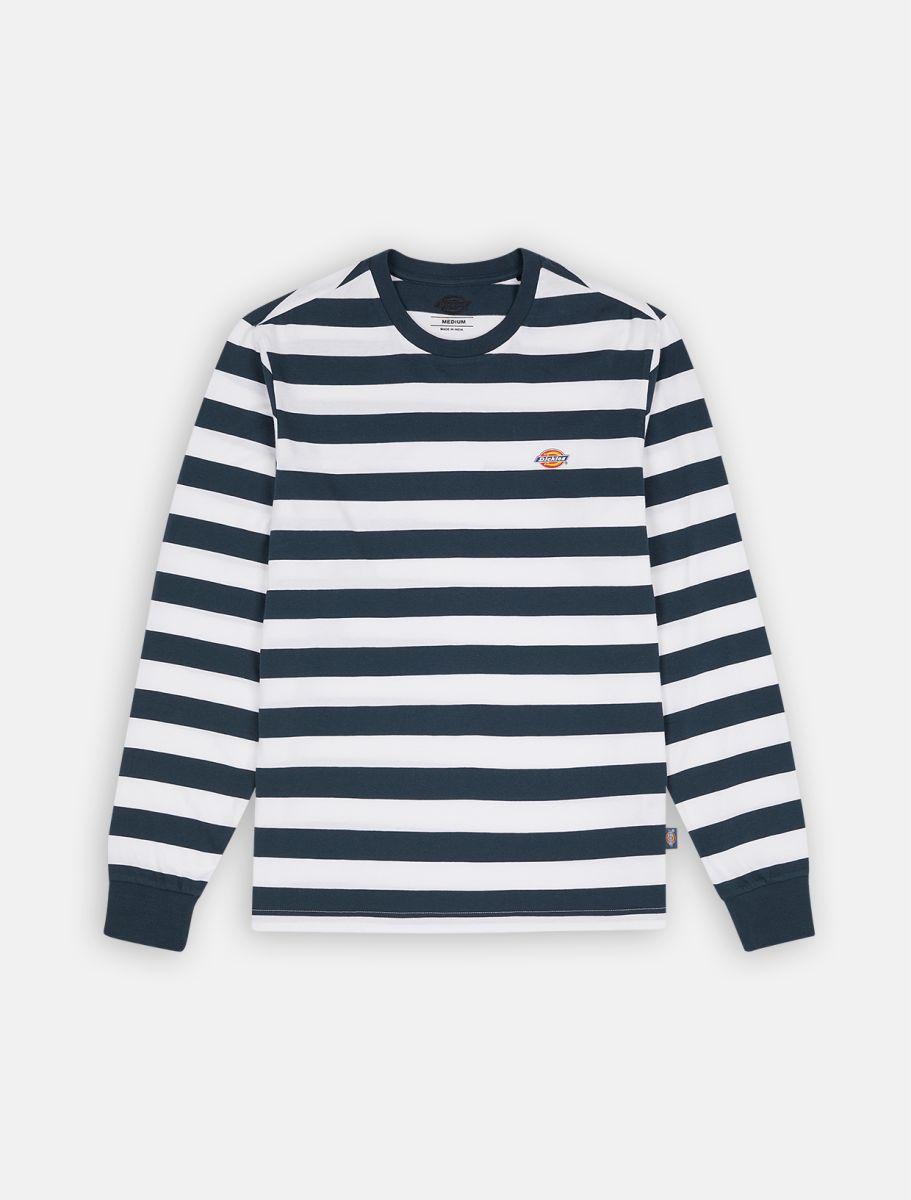 LS Rivergrove Stripe T-Shirt - Air Force Blue