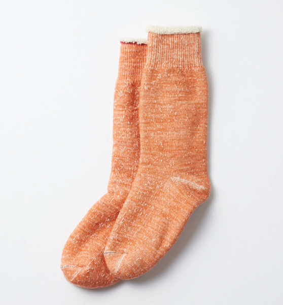 Rototo Double Face Orange Crew Socks