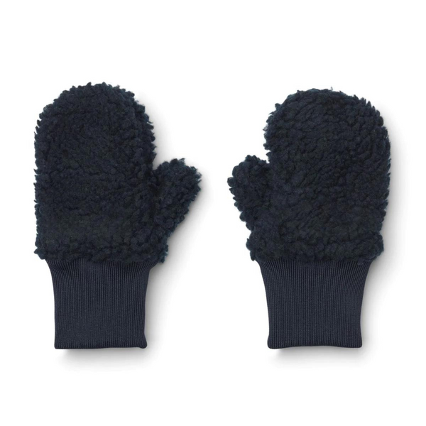 Liewood : Coy Pile Mittens - Midnight Navy