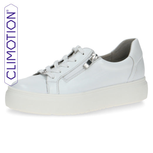 Caprice Vanity Trainers In White Leather