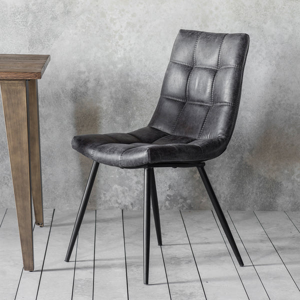 Distinctly Living A Pair Of Derwent Chairs - Grey Or Brown