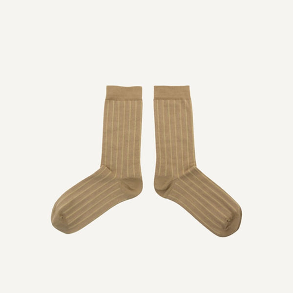 : Socks - Gold Glitter Lines - Birch