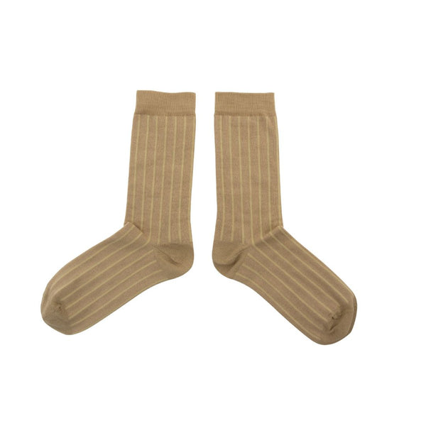 : Socks - Gold Glitter Lines Milk