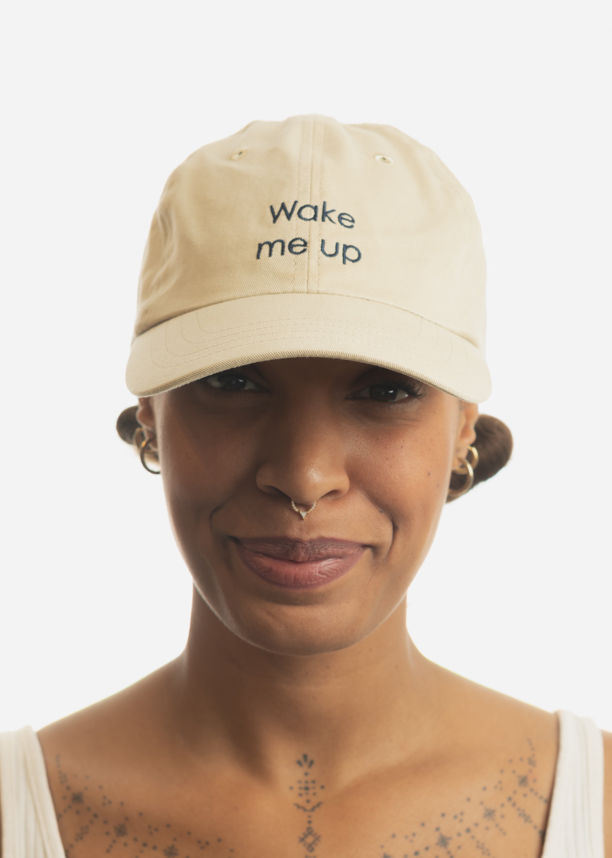 Wake me up beige cap 'unisex